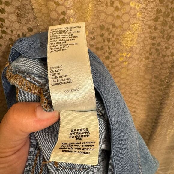 Free People We The Free Penny Pull-On Flare Jeans Light Wash Size 31 - Picture 4 of 6